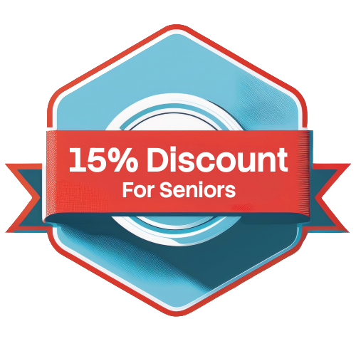 15% discount for seniors